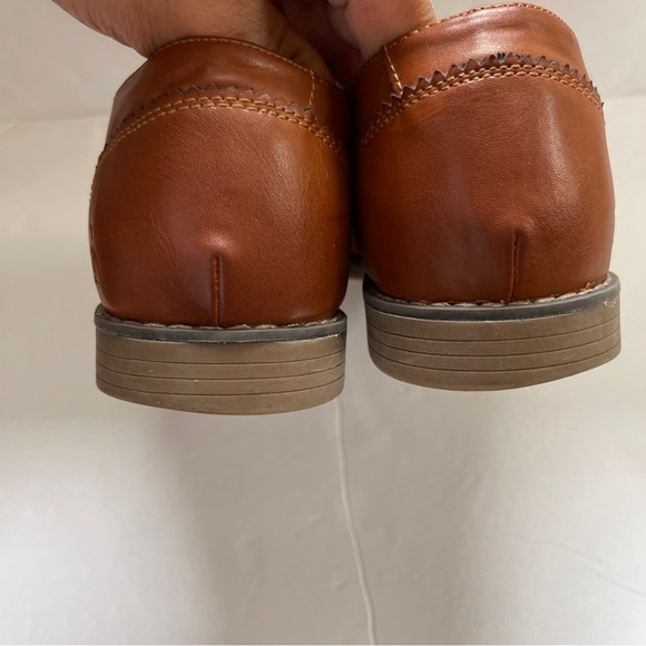 PENGUIN WAYLON OXFORDS LEATHER BUSINESS DRESS SHOES MENS Brown SZ 7 - Picture 13 of 13